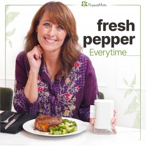 PepperMate Traditional Black Pepper Grinder Mill - Manual, High-Efficiency Salt and Pepper Grinder - Durable, Adjustable Coarseness Pepper Mill Grinder - Easy to Use