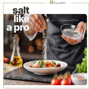 PepperMate Traditional Black Pepper Grinder Mill - Manual, High-Efficiency Salt and Pepper Grinder - Durable, Adjustable Coarseness Pepper Mill Grinder - Easy to Use