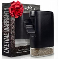 PepperMate Traditional Black Pepper Grinder Mill - Manual, High-Efficiency Salt and Pepper Grinder - Durable, Adjustable Coarseness Pepper Mill Grinder - Easy to Use
