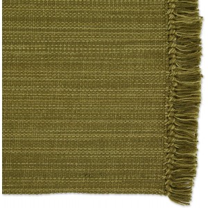 DII Variegated Tabletop Collection, Placemat Set3x19, Olive Green, 6 Piece