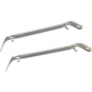 Chef Craft Select Durable Plated Iron Bottle Opener, 4.5 inches in length 2 piece set, Gray