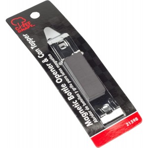 Chef Craft Select Iron Plated Bottle Opener, 4 inch, Grey