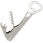 Chef Craft Select Bottle Opener and Corkscrew, 5.5 inches in length, Nickle Plated