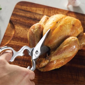 All-Clad Tools and Accessories Stainless Steel Kitchen Scissors 7.5 Inch Kitchen Tools, Kitchen Hacks Silver