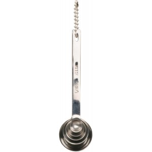 RSVP International Endurance Measuring Spoons, Round, Stainless Steel