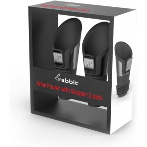 Rabbit Wine Pourer Stoppers (Stainless S...