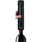 Rabbit Automatic Electric Corkscrew Wine Opener, Cordless Rechargeable, One-Touch Operation, Sleek Shiny Black Finish, Easy to Use for Wine Lovers