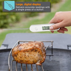 Polder Stable-Read Instant Read Thermometer, Digital Thermometer for Cooking, Food Thermometer, Cooking Thermometer with Easy-to-Read Digital Display
