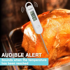 Polder Stable-Read Instant Read Thermometer, Digital Thermometer for Cooking, Food Thermometer, Cooking Thermometer with Easy-to-Read Digital Display
