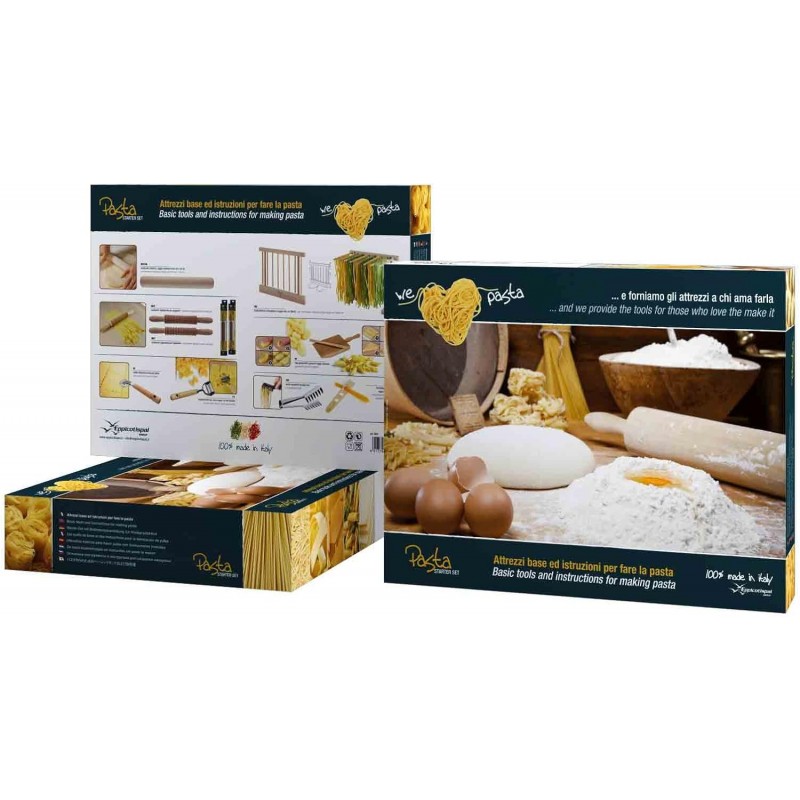 Eppicotispai 9-Piece Pasta Starter Set, Cream