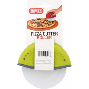 Dexas One Handed Rolling Pizza Cutter, Green