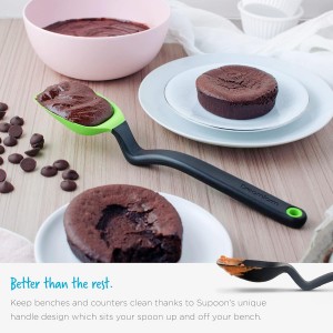 Dreamfarm Supoon Non-Stick Sit-Up Silicone Scraping, Serving, Cooking Spoon Measures 5ml Tsp & 15ml Tbsp - 11