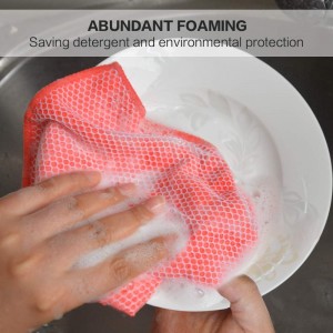 SINLAND Microfiber Dish Cloths for Washing Dishes Towels Best Kitchen Washcloth Cleaning Rags Cloths with Poly Scour Side - Used for Plates, Bowls and Dishes, 5 Color Assorted 12inchx12inch 10pack