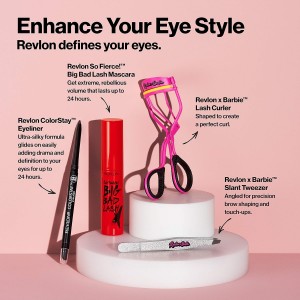 Revlon x Barbie Nail Clipper, Stainless Steel Non-Corrosive Mess Free Curved Blade Fingernail Toenail Cutter