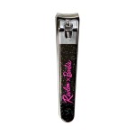 Revlon x Barbie Nail Clipper, Stainless Steel Non-Corrosive Mess Free Curved Blade Fingernail Toenail Cutter