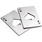Bottle Opener-Stainless Steel Credit Card Size Casino Bottle Opener for Your Wallet-2 pcs