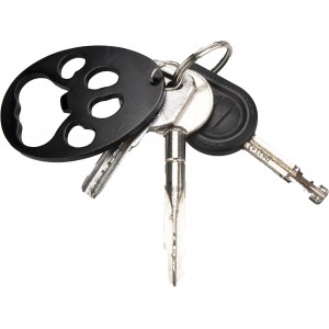 Swatom Dog Paw Keychain Bottle Opener Beer Opener Tool, Key Tag Chain Ring, 6 Piece