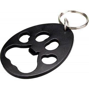 Swatom Dog Paw Keychain Bottle Opener Beer Opener Tool, Key Tag Chain Ring, 6 Piece
