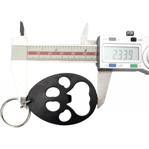 Swatom Dog Paw Keychain Bottle Opener Beer Opener Tool, Key Tag Chain Ring, 6 Piece