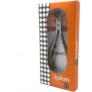 Kohm Ingrown Toenail Clippers | Super Control Cuticle Trimmer & Wide Jaws – Precision Stainless Steel Nail Nippers for Thick & Ingrown Nails | Podiatrist-Recommended Toe Nail Cutter