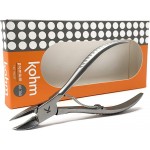 Kohm Ingrown Toenail Clippers | Super Control Cuticle Trimmer & Wide Jaws – Precision Stainless Steel Nail Nippers for Thick & Ingrown Nails | Podiatrist-Recommended Toe Nail Cutter