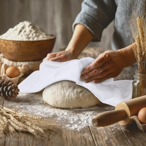 Utopia Kitchen White Flour Sack Towels [12 Pack - 28 x 28 Inch] 100% Cotton Tea Towels for Cleaning & Drying - Highly Absorbent Kitchen Dish Cloth