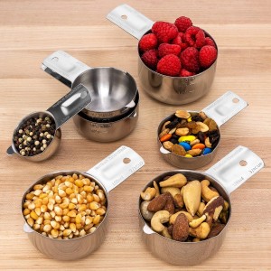Stainless Steel Measuring Cups Set (6 Piece Set)