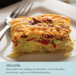 Chicago Metallic Professional Slice Solutions Brownie Pan, 9-Inch-by-13-Inch - , Dark Gray