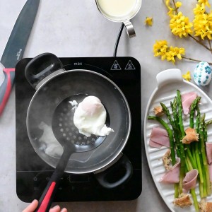 Westmark Germany Non-Stick Thermoplastic Skimmer, 12.7-inch (Red/Black)