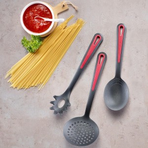 Westmark Germany Non-Stick Thermoplastic Skimmer, 12.7-inch (Red/Black)