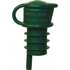 Haley's Corker 5-in-1 Wine Aerator, Stopper, Pourer, Filter, Recorker, 2-Pack Combo (Standard, Screwtop)