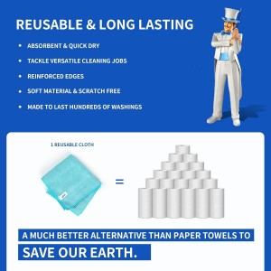 MR.SIGA Microfiber Cleaning Cloth, Pack of 24, Size:12.6