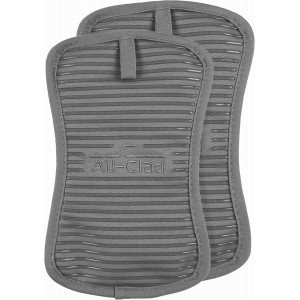 All-Clad Premium Pot Holder & Heating Pad, (2-Pack) Heat Resistant to 500 Degrees, 100% Cotton 10