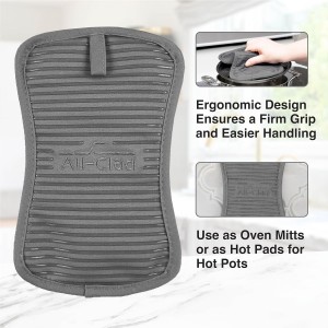 All-Clad Premium Pot Holder & Heating Pad, (2-Pack) Heat Resistant to 500 Degrees, 100% Cotton 10