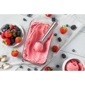 HIC Kitchen Anti-Freeze Ice Cream Scoop, Non Toxic Self Defrosting Handle, Easy Release For Ice Cream Gelato Sorbet Frozen Yogurt