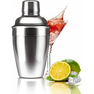 Newness Cocktail Shaker, Stainless Steel...