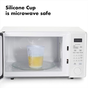OXO Good Grips 2-Cup Squeeze & Pour Silicone Measuring Cup with Stay-Cool Pattern