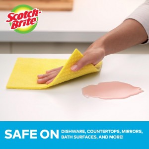 Scotch-Brite Sponge Cloth, Swedish Dish Cloths, Reusable Alternative to Paper Towels, 24 Sponge Cloths