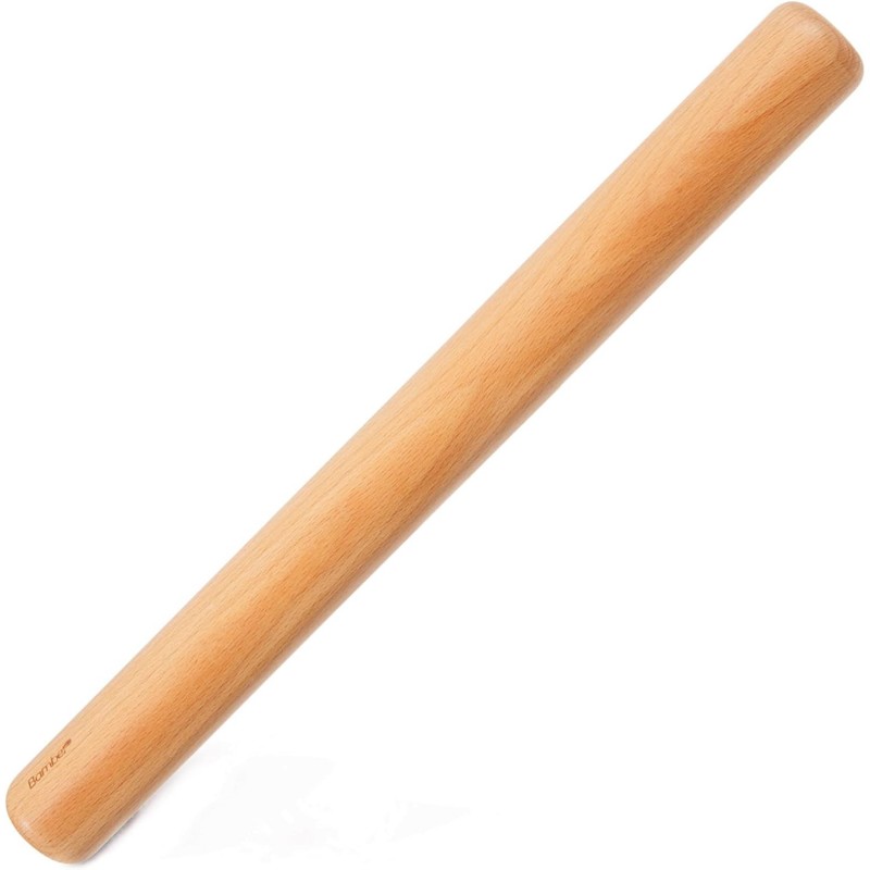 Bamber Mini Wood Rolling Pin for Baking Small Wooden Rolling Dowel Stick Dough Roller for Kids, 11'' by 1.2''