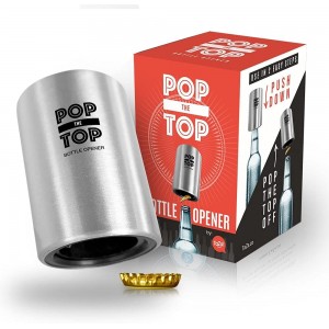 Pop-the-Top Beer Bottle Opener (Stainles...
