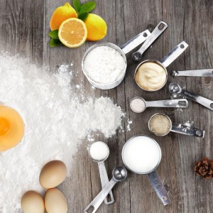 11 Piece Stainless Steel Measuring Spoons Cups Set, Premium Stackable Tablespoons Measuring Set for Gift Dry Liquid Ingredients Cooking Baking