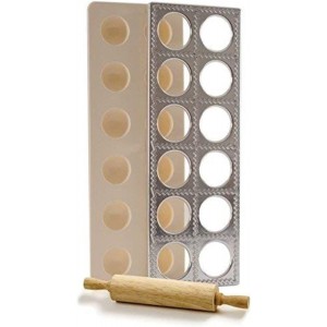 Norpro 3 Piece Ravioli Maker and Press Set with Rolling Pin