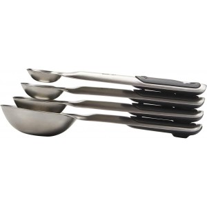 OXO Stainless Steel Measuring Spoon Set, Silver, 4-Piece