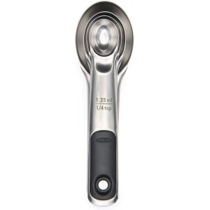 OXO Stainless Steel Measuring Spoon Set,...