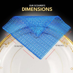 Dish Scrubbers for Cleaning Dishes - Replace Sponges for Dishes - Non Scratch Scrubbing Cloth for Washing Dishes - Best Alternative Dishwashing Scrub Pad - Household Kitchen Sponge Scrubbies Supplies