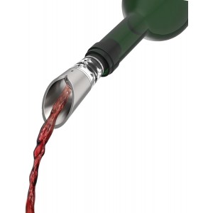 Viski Instant Wine Aerator Pour Spouts for Liquor Bottles, Drip-Free Pour, Wine Accessories for Wine Lovers, Stainless Steel