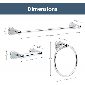 Franklin Brass Kinla 3-Piece Bathroom Set Polished Chrome 24