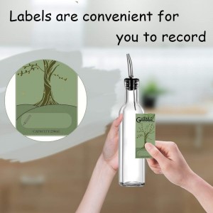 Gusnilo 8 oz (250ml) Oil and Vinegar Dispenser Set - 2PCS Olive Oil Dispenser Bottles, Syrup Dispenser & Kitchen Oil Bottles with Pour Spouts and Funnel