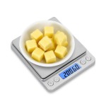 NEXT-SHINE Gram Scale 500g x 0.01g Precision, Digital Mini Pocket Size Portable Scale with Two Trays Nine Units, LCD Display Stainless Steel Platform for Weighing Jewelry Cooking Baking