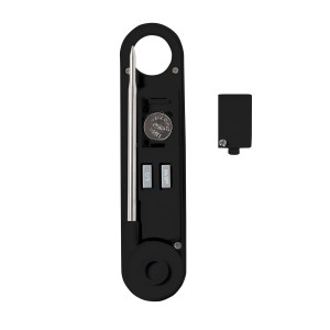 Taylor 1476 Instant Read Digital Meat Food Grill BBQ Cooking Kitchen Thermometer, Tailgating and Grilling Compact Folding Probe, Black